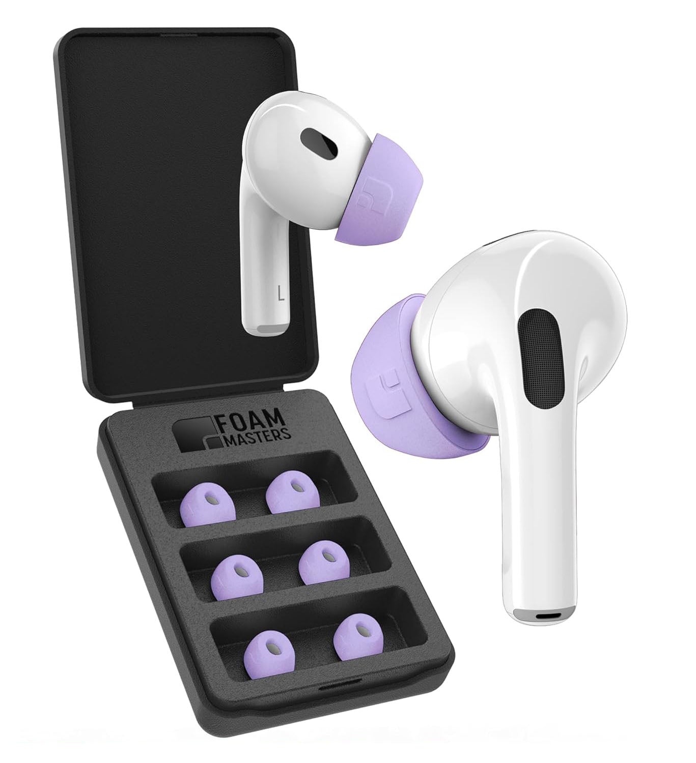 Airpods Noise Cancellation Foam Masters Memory Foam Ear Tips For