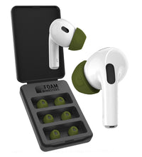 Load image into Gallery viewer, Memory Foam Ear Tips for AirPods Pro Gen 1 & 2 | Version 4.0 (Black Magic) 3 Pairs