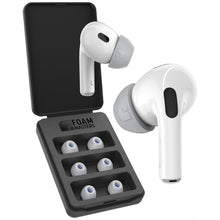 Load image into Gallery viewer, Memory Foam Ear Tips for AirPods Pro Gen 1 & 2 | Version 4.0 (Black Magic) 3 Pairs