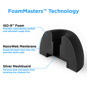 Premium Design Memory Foam AirPods Pro Ear Tips | Foam Masters